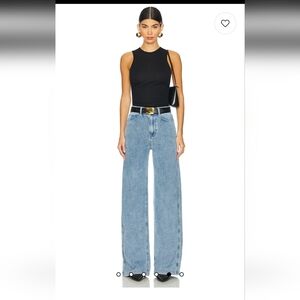 NWT Good American Jeanius Good Skate Jeans in Indigo 586 Size 8/29 Revolve